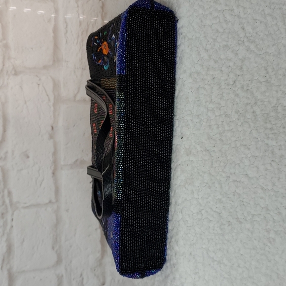 Vintage beaded, Embroidered satchel purse - Picture 5 of 11